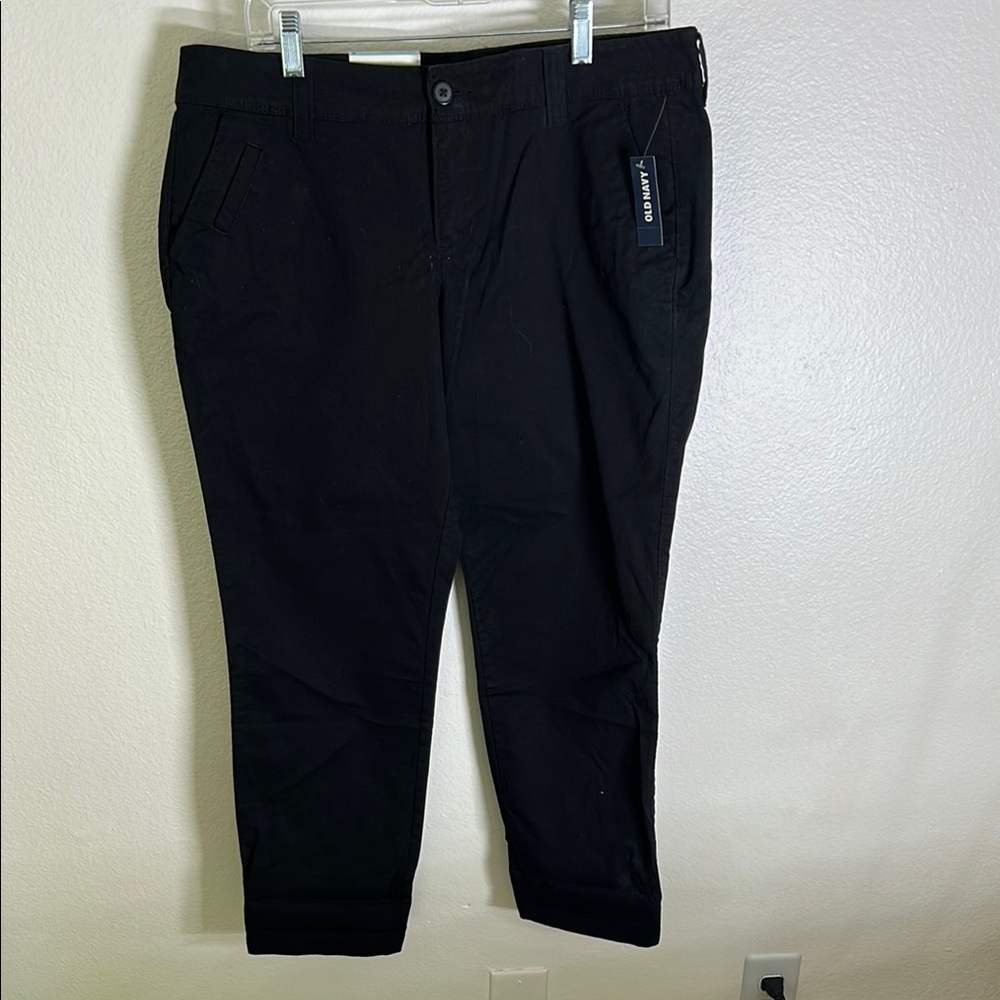 Old Navy Black Chinos Tailored Professional Style